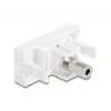 DeLOCK 90848 sienas kontaktligzda 2 x 3,5 mm vīrišķā, balta