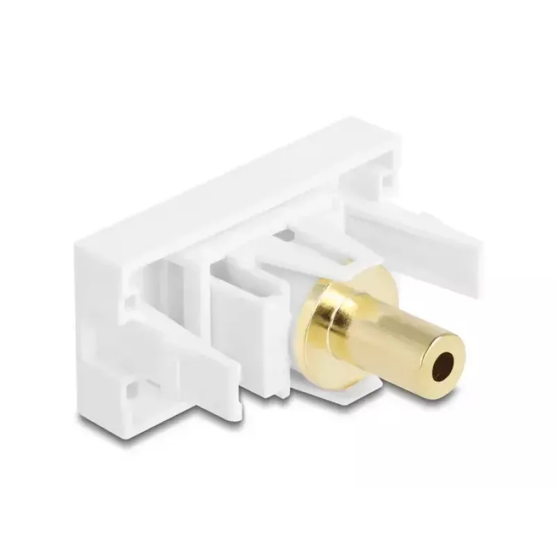 DeLOCK 90843 kontaktligzda 2 x 3,5 mm kabeļa savienotājs Balts