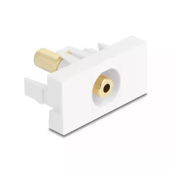 DeLOCK 90843 kontaktligzda 2 x 3,5 mm kabeļa savienotājs Balts