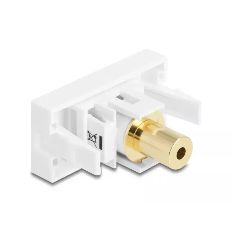 DeLOCK 90841 Kontaktligzda 2 x 3,5 mm vīriešu vīriešu balta