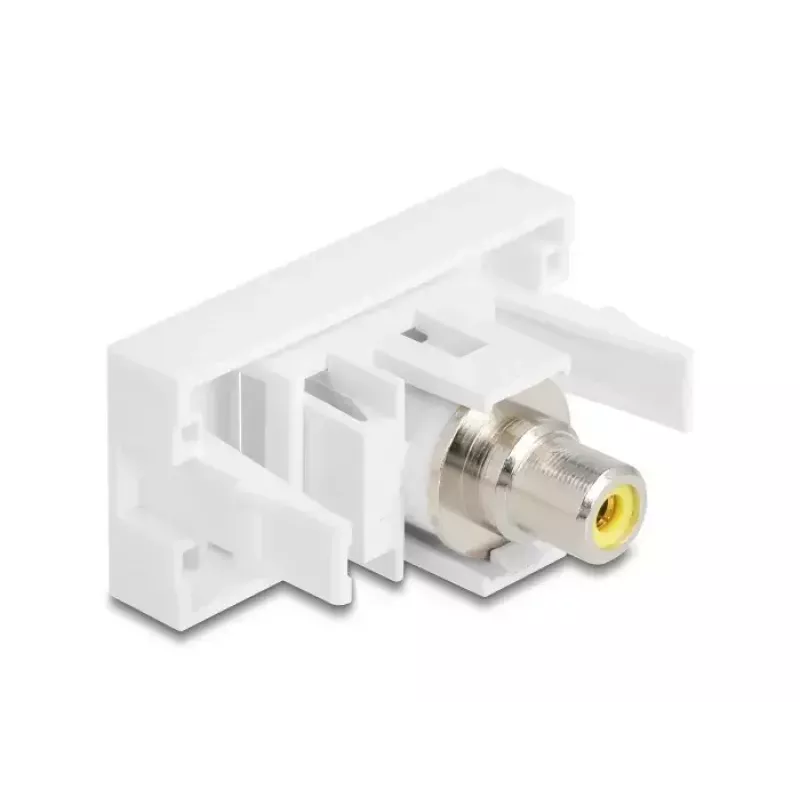 DeLOCK 90856 Keystone modulis RCA balts 22.5mm x 45mm x 33mm