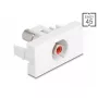 DeLOCK 90857 Keystone modulis RCA sarkans balts 22.5mm 45mm 33mm