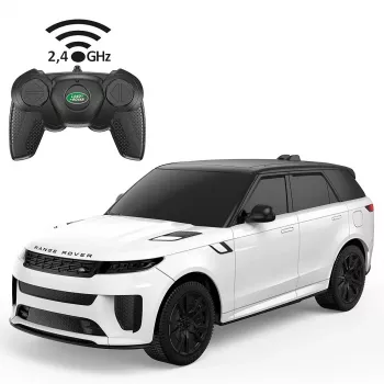Radio vadāma automašīna Jamara Range Rover Sport SV — balta, svars 0.2 kg, ieteicams no 6 gadiem