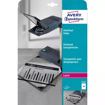 Caurspīdīgas A4 lapas Avery 3562