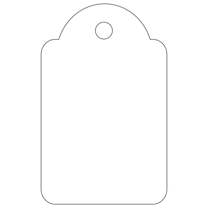 APLI 00390 baltas piekaramās birkas 500 gab., 2,2x3,5 cm