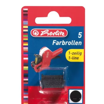 Ruļļi cenu marķēšanas pistolei Herlitz 1605286, 5 gab., sarkani