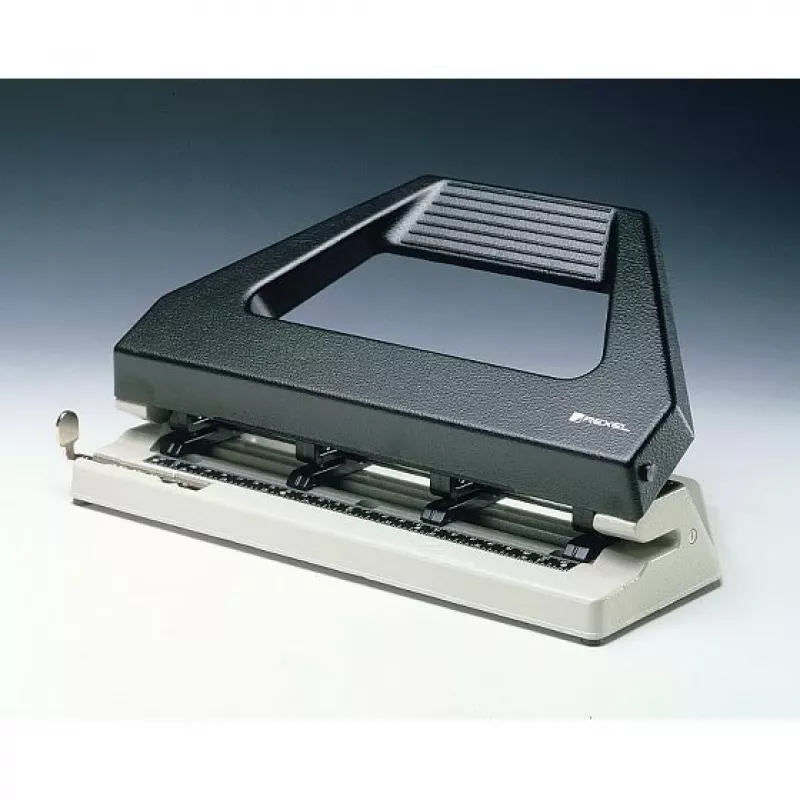 Rexel V430 4 caurumu perforators, melns, 30 loksnes