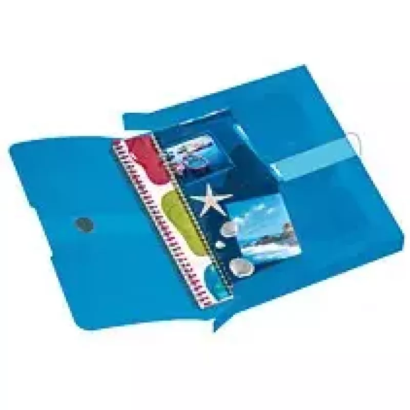Herlitz polipropilēna (PP) zils caurspīdīgs A4 mape 11206141