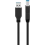 USB 3.0 kabelis Goobay 95721 0,25m Melns