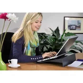 Hama 00053073 laptop statīvs Melns 46,7 cm (18,4 collas)