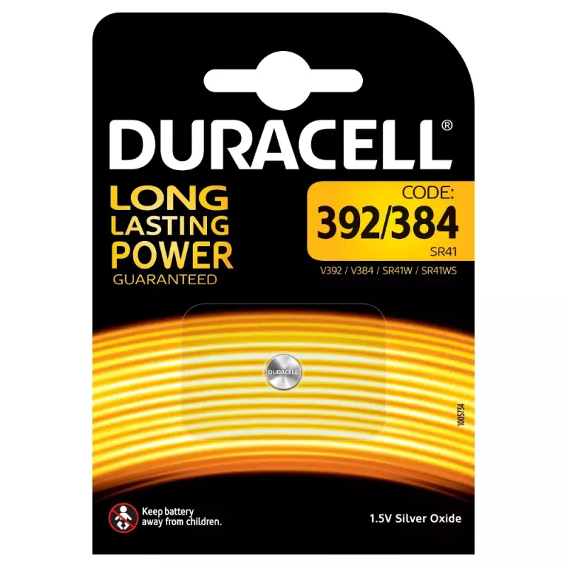 Duracell D394 Vienreizējās lietošanas sudraba-oksīda baterija (SR)