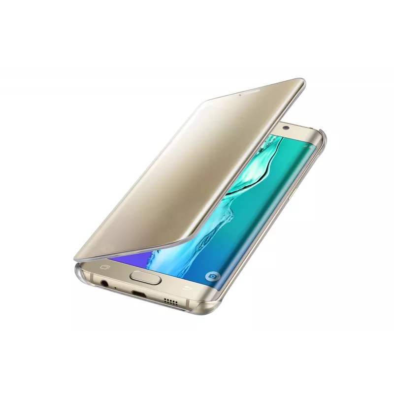 Samsung EF-ZG928 Flip vāciņš zelta krāsā Galaxy S6 edge+