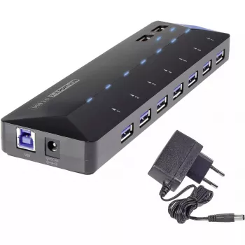 USB 3.2 Gen 1 7 portu centrmezgls Renkforce RF-3806034