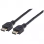 Manhattan HDMI kabelis 4K@60Hz ar Ethernet - CL3, 3m, sienas montāžai, vīrietis-vīrietis, melns
