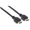 Manhattan HDMI kabelis 4K@60Hz ar Ethernet - CL3, 3m, sienas montāžai, vīrietis-vīrietis, melns
