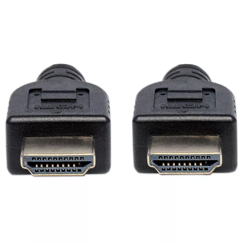 Manhattan HDMI kabelis 4K@60Hz ar Ethernet - CL3, 3m, sienas montāžai, vīrietis-vīrietis, melns