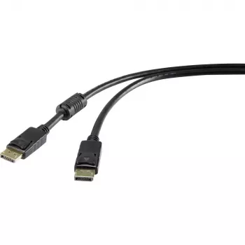 DisplayPort kabelis Renkforce RF-4212204 3 m Melns