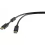 DisplayPort kabelis Renkforce RF-4212204 3 m Melns