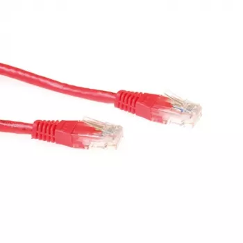 ACT sarkans 20 m U/UTP CAT6A patch vads ar RJ45 savienotājiem