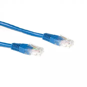 ACT Blue 0,5 m U/UTP CAT6A plākšņu kabelis ar RJ45 savienotājiem