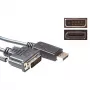 Pārveidošanas kabelis DisplayPort vīrieša uz DVI vīrieša 1.00 m ACT AK3993