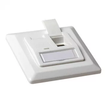 ACT FA6010 sienas kastīte 2 keystone portiem, balta