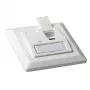 ACT FA6010 sienas kastīte 2 keystone portiem, balta