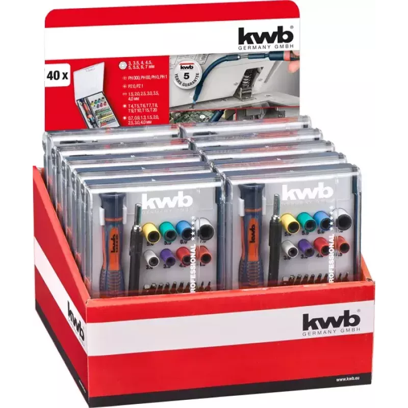 Skrūvgriežu uzgaļu komplekts KWB 115700 30 gab.