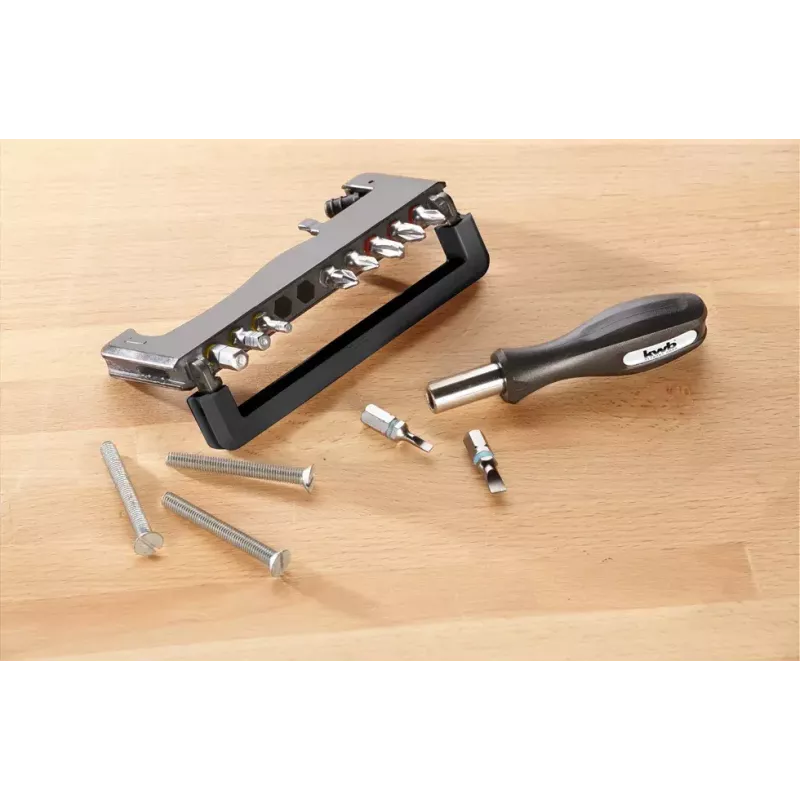 Skrūvgriežu uzgaļu komplekts KWB Industrial Steel Standard Handy Bit Box