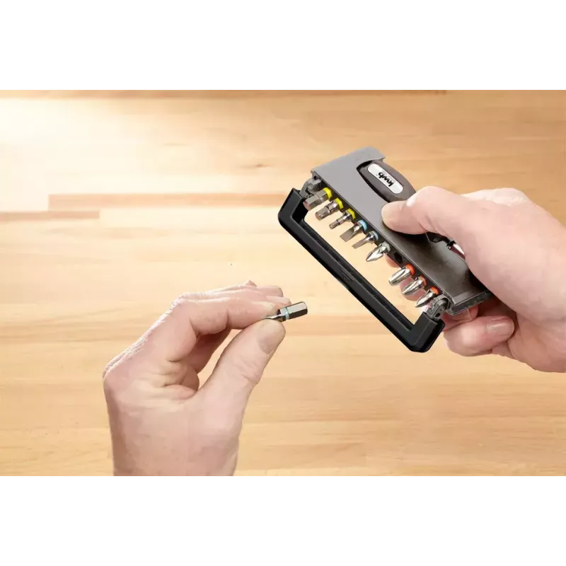 Skrūvgriežu uzgaļu komplekts KWB Industrial Steel Standard Handy Bit Box