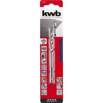 KWB 421106 Urbja uzgalis HSS 6mm 1 gab.