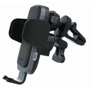 Bezvadu automašīnas lādētājs un turētājs SWISSTEN W2-AV5, 15W Qi lādēšana, Micro USB kabelis 1,2 m