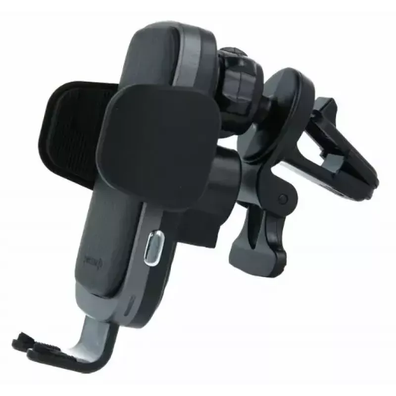 Bezvadu automašīnas lādētājs un turētājs SWISSTEN W2-AV5, 15W Qi lādēšana, Micro USB kabelis 1,2 m