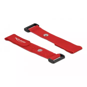 Atkārtoti lietojams kabelis ar Velcro stiprinājumu DeLOCK 19545 Sarkans 190mm 25mm 5 gab.