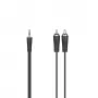 Hama 00205112 audio kabelis 5 m 3,5 mm — 2 x RCA melns