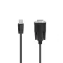 Hama 00200622 seriālais kabelis melns 1.5 m Sub-D USB-A