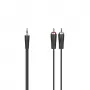 Hama 00200721 audio kabelis 5 m 3.5 mm — 2 x RCA melns