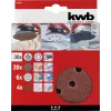 Slīpēšanas disku komplekts kwb Quick-stick 30 gab., 11,5 cm, korunds