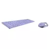 Rapoo 9750M bezvadu tastatūra un pele, Bluetooth, QWERTZ vācu, ceriņu krāsā