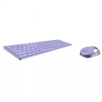 Rapoo 9750M bezvadu tastatūra un pele, Bluetooth, QWERTZ vācu, ceriņu krāsā