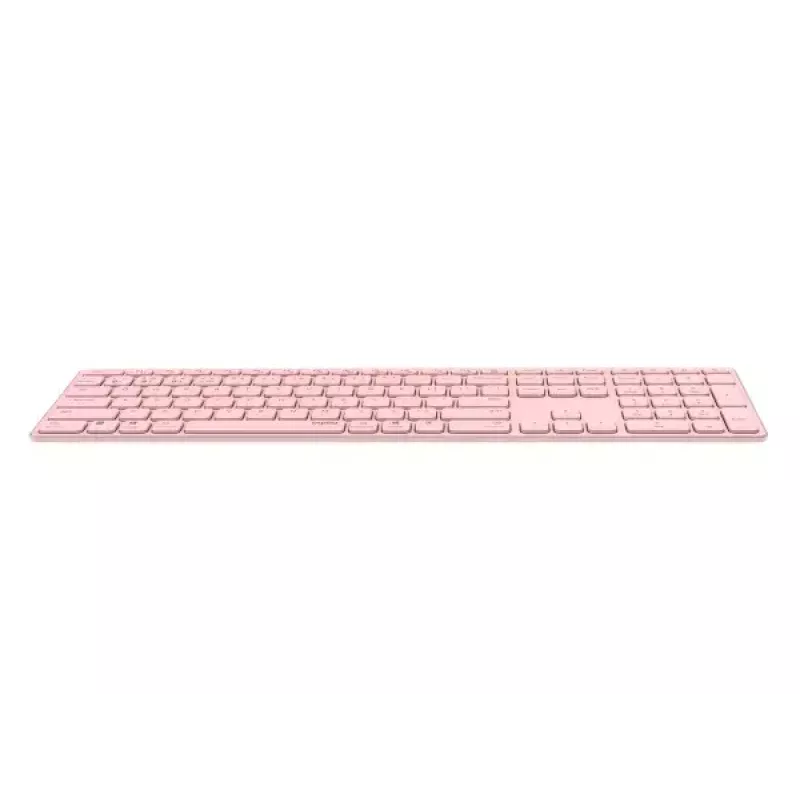 Rapoo E9800M Bezvadu tastatūra Bluetooth QWERTZ Vācu Rozā