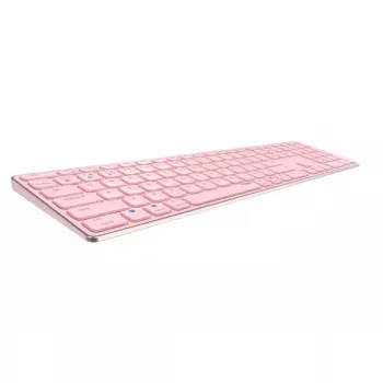 Rapoo E9800M Bezvadu tastatūra Bluetooth QWERTZ Vācu Rozā