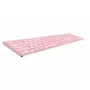 Rapoo E9800M Bezvadu tastatūra Bluetooth QWERTZ Vācu Rozā