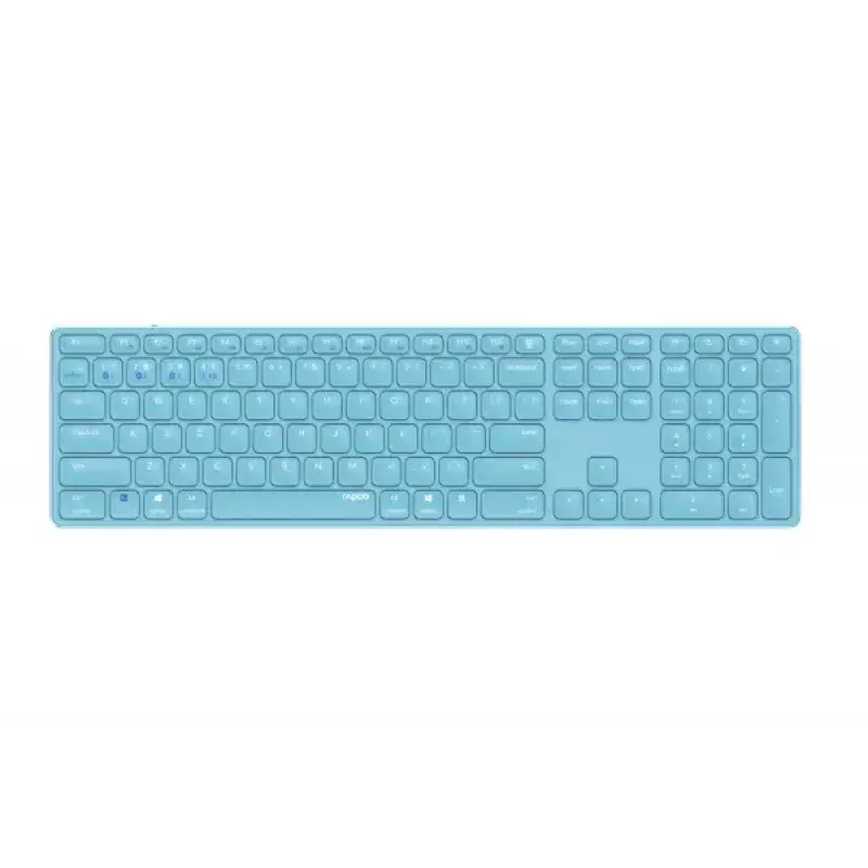 Rapoo E9800M bezvadu tastatūra Home RF Wireless Bluetooth QWERTZ vācu zila