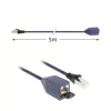 ACT Blue 5 m LSZH SFTP CAT6A MPTL pagarinātāja kabelis ar RJ45 savienotājiem, bez aizķeršanās