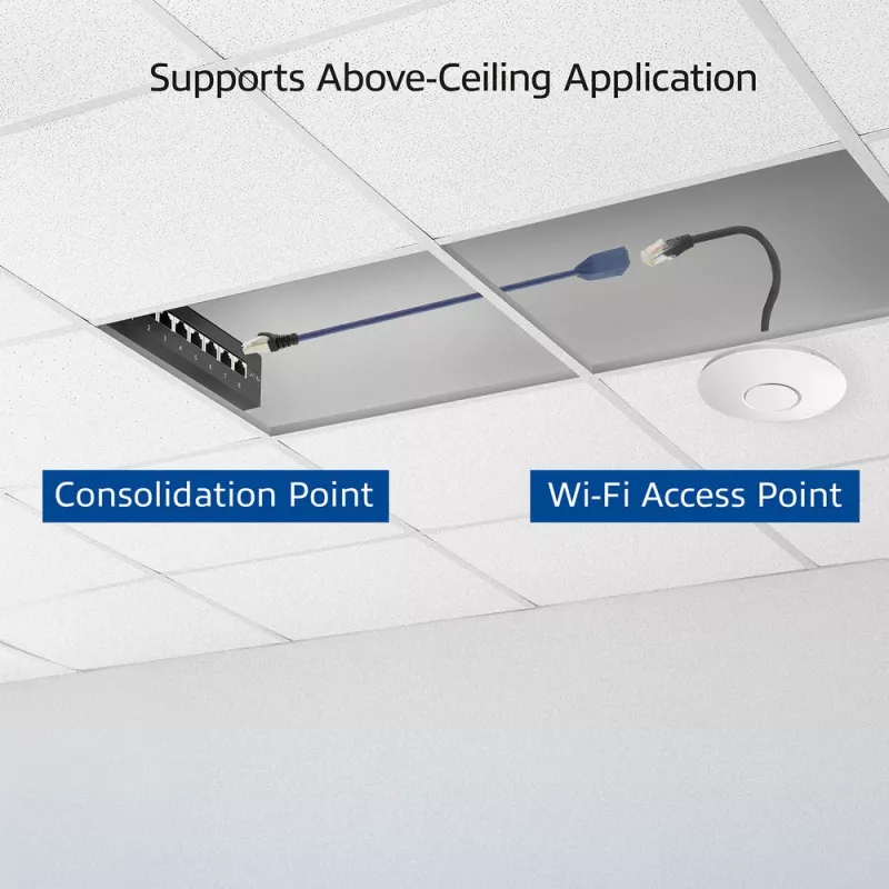 ACT Blue 7 m LSZH S/FTP CAT6A MPTL pagarinājuma kabelis ar snagless RJ45 savienotājiem