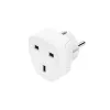 Hama 00223459 strāvas adapteris E/F hibrīds uz G (UK) balts
