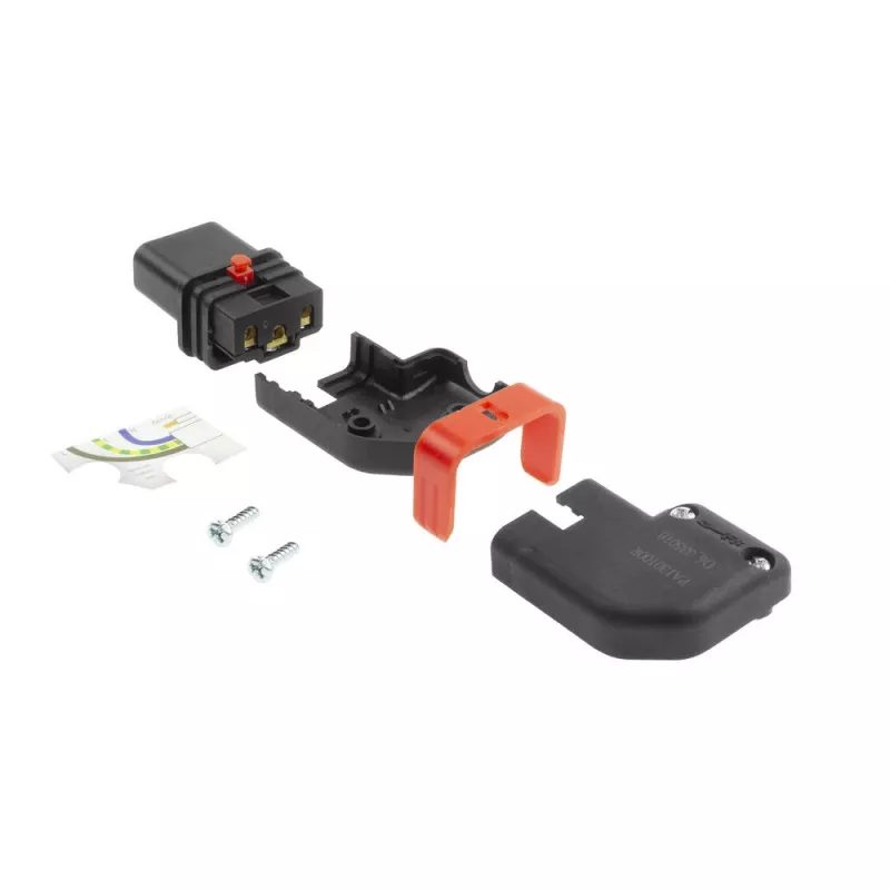ACT C13 IEC Lock+ pārslēdzams kreisais vai labais leņķa savienotājs, melns, PA130100RBK