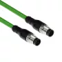 ACT Industrial sensora kabelis 3,00 m M12A 8-pin vīrišķais uz M12A 8-pin vīrišķais, Ultraflex TPE, ekranēts