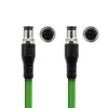 ACT Industrial sensora kabelis 1,50 m M12D 4-pin vīrietis uz M12D 4-pin vīrietis, Superflex Xtreme TPE, ekranēts
